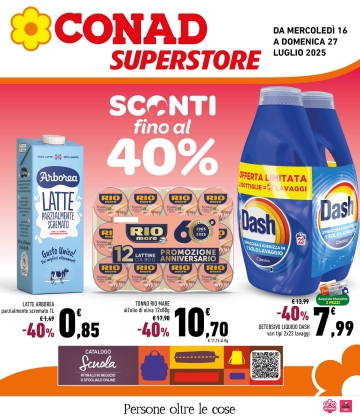 Sconti fino al 40%